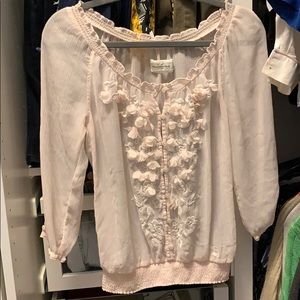 Abercrombie & Fitch sheer blouse